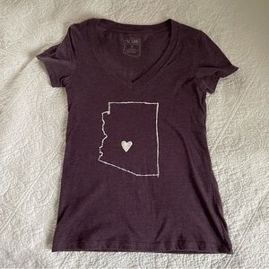 AZ Love Purple State Love Tshirt - Phoenix Arizona - Size Small
